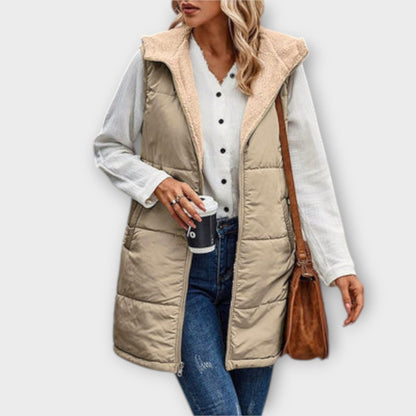 Elina Gilet Acolchado Reversible Liviano Y Cálido Plus