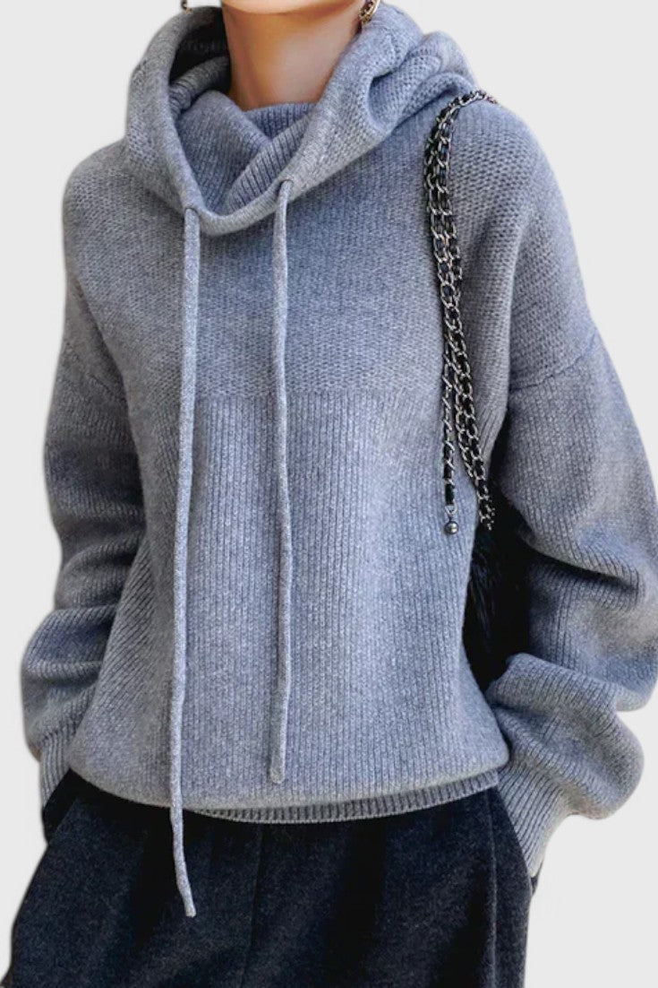 Claudia Pullover Lana Mezclada Suave Transpirable Invierno
