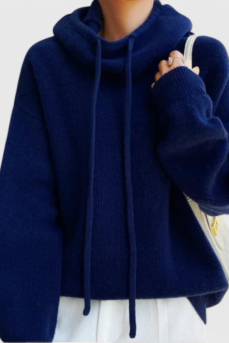 Claudia Pullover Lana Mezclada Suave Transpirable Invierno